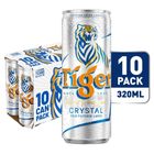 Tiger Crystal Beer Can 10 x 320ml (Recyclable)