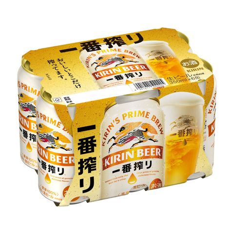 Kirin Ichiban Lager Beer Can 6 x 350ml (Recyclable)