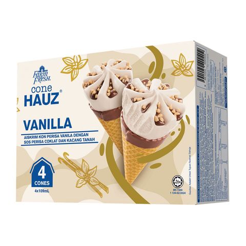 Farm Fresh Cone Hauz Vanilla Multipack 4 x 109ml