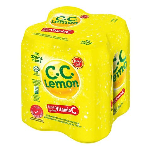 Suntory Vitamin C.C. Lemon 4 x 320ml (Recyclable)