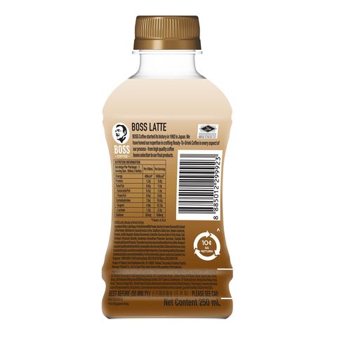 BOSS Coffee Latte 250ml (Recyclable)