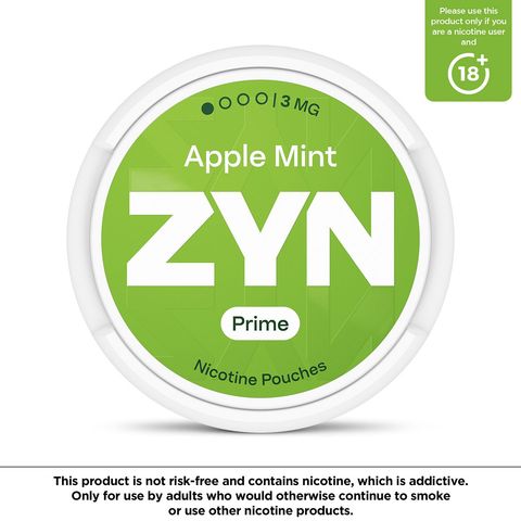 ZYN Prime Apple Mint 3mg (1 Dot) Nicotine Pouches 1 Can