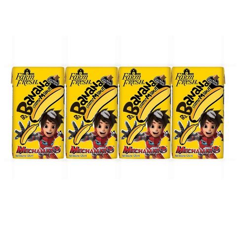 Farm Fresh Mechamato Banana UHT 4 x 125ml