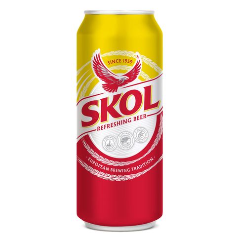 Skol Strong Beer Can 490ml (Recyclable)