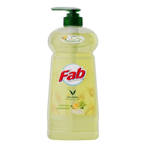 Fab Dishwashing Liquid Citratus & Lemongrass 1L