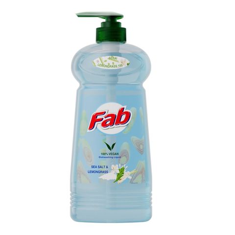 Fab Dishwashing Liquid Sea Salt & Lemongrass 1L