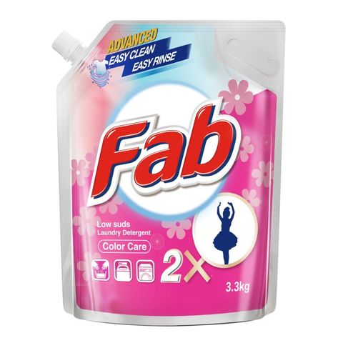 Fab Laundry Liquid Detergent Color Care Refill Pack 3.3kg