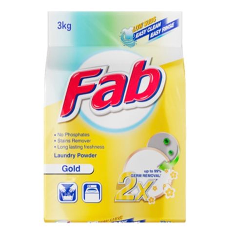 Fab Laundry Powder Gold 3kg