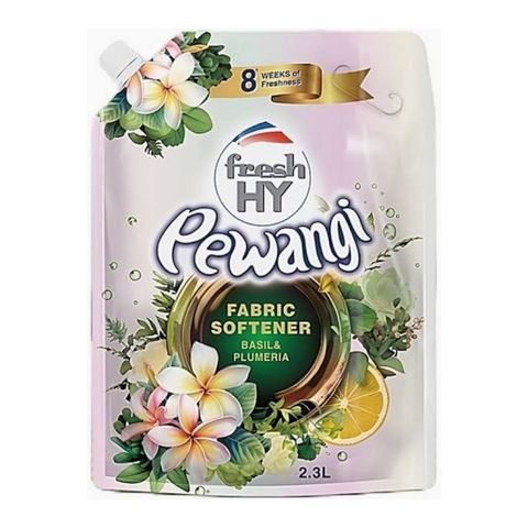 Fresh Hy Pewangi Fabric Softener Basil & Plumeria Refill Pack 2.3L