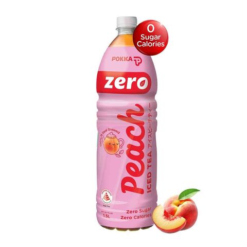 Pokka Zero Sugar Peach Iced Tea 1.5L (Recyclable)