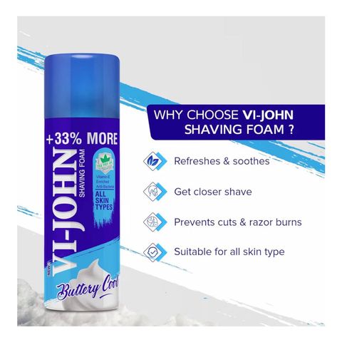 Vi John Shave Foam All Type Skin 400g