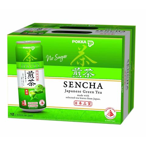 [Carton] Pokka Japanese Green Tea Sencha (No Sugar) 12 x 300ml (Recyclable)
