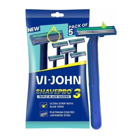 Vi John Shavepro Triple Blade Razor 5 Pieces