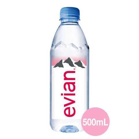 Evian Natural Mineral Water Bottle 500ml (Recyclable)