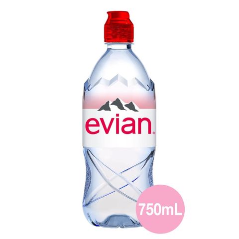Evian Natural Mineral Water Sports Cap 750ml (Recyclable)