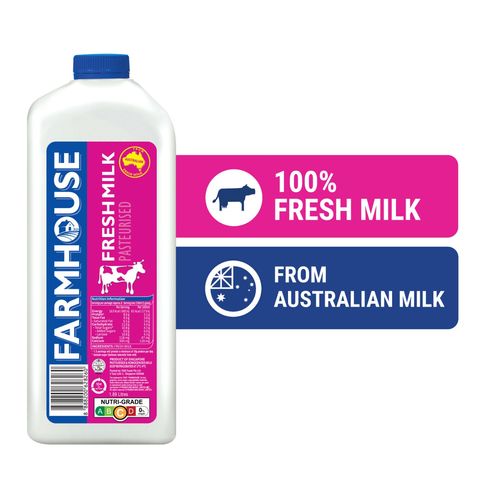 Farmhouse Fresh Milk Pasteurised (Recyclable) 1.89L