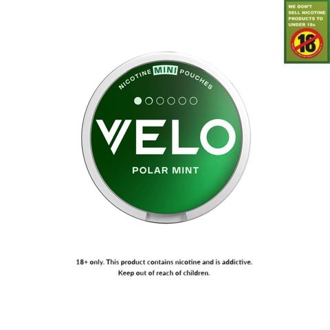Velo Polar Mint (4mg) Mini Pouches Green 1 Unit