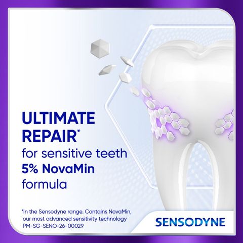 Sensodyne Clinical Repair Sensitivity Relief, Cleaning and Whitening Toothpaste Active White 100g