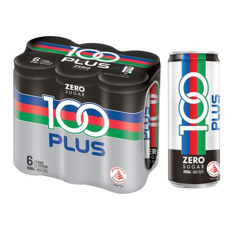 100PLUS Zero Sugar Electrolyte Drink 6 x 325ml (Recyclable)