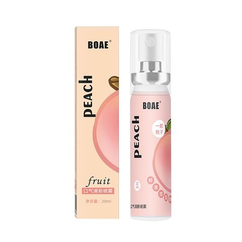 Boae Fruit Flavored Breath Spray Peach 1 Piece