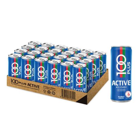 [Carton] 100PLUS Active Isotonic Drink 24 x 300ml (Recyclable)