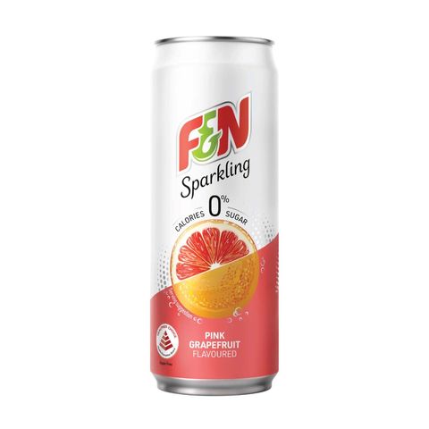 F&N Sparkling Pink Grapefruit 6 x 325ml (Recyclable)