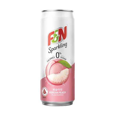 F&N Sparkling Korean Peach 6 x 325ml (Recyclable)