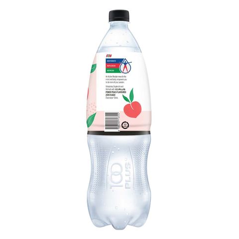 100PLUS Power Zero Sugar Peach Electrolyte Drink 1.5L (Recyclable)