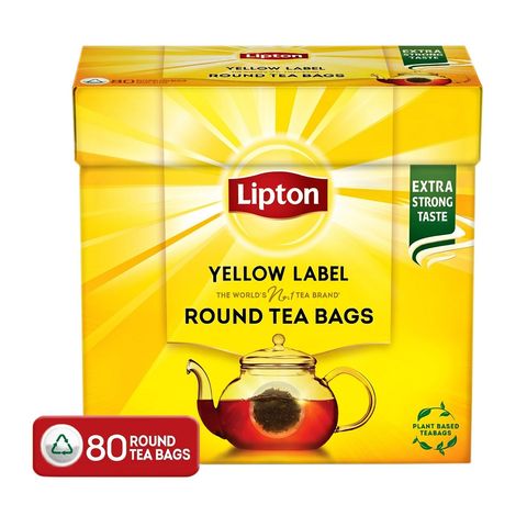 Lipton Yellow Label Round Tea Bags (80 Pieces) 200g