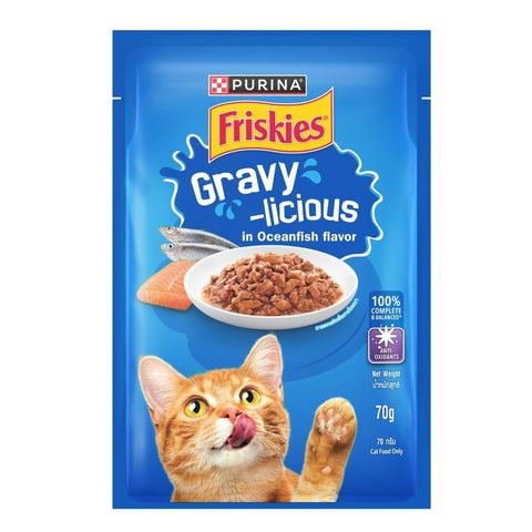 Friskies Adult Wet Cat Food Oceanfish Flavor 70g