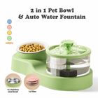2 in 1 Pet Bowl & Auto Water Fountain 1 Set