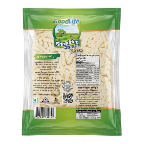 Good Life Shredded Mozzarella Cheese 200g