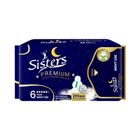 Sisters Premium Ultra Thin Night Use (290mm) with Wings 6 Pieces