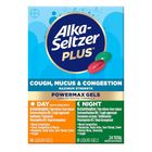 Alka-seltzer Plus Maximum Strength Cough Mucus & Congestion Day/​night Liquid Gels 24 Capsules