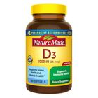 Nature Made D3 1000IU 25mcg Dietary Supplement 180 Capsules