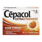 Cepacol Extra Strength Sore Throat Honey Lemon Lozenges 16 Tablets