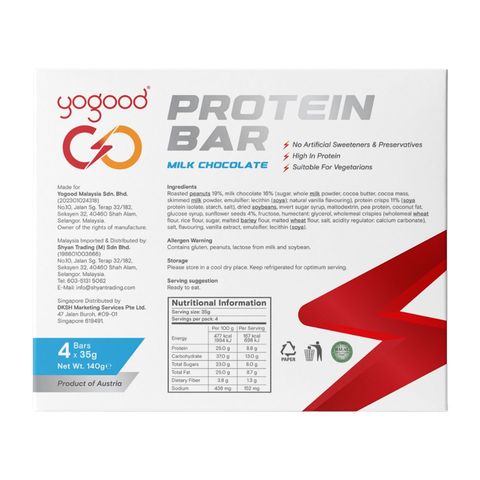 Yogood Go Milk Chocolate Protein Bar 140g