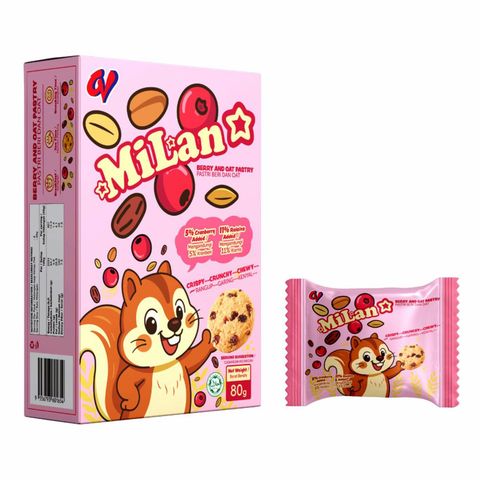 Milan Berry and Oat Pastry 80g