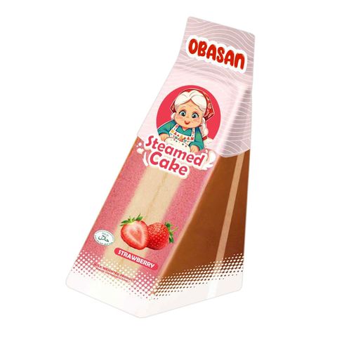 Obasan Steamed Cake Strawberry Flavour 100g