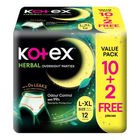 Kotex Herbal Overnight Panties (L-XL) Bulk Pack 12 Pieces