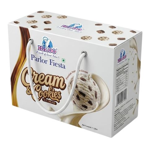Igloo Parlor Fiesta Cream & Cookies Ice Cream 1L