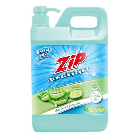 Zip Dishwashing Liquid Aloe Vera & Cucumber with Baking Soda Power Boost 1.8kg