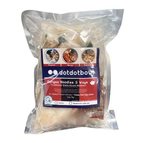 Dotdotbowl Frozen Gangsa Noodles Knife-sliced with Chilli 700g