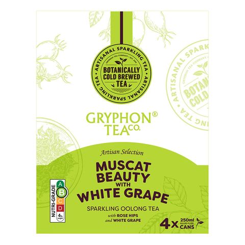 Gryphon Tea Co. Muscat Beauty with White Grape 4 x 250ml (Recyclable)