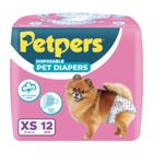 Petpers Pet Diapers Extra Small 12 Pieces