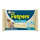Petpers Pet Wipes Vanilla Scent 50 Pieces