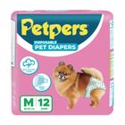 Petpers Pet Diapers Medium 12 Pieces