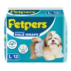 Petpers Male Wraps Large 12 Pieces