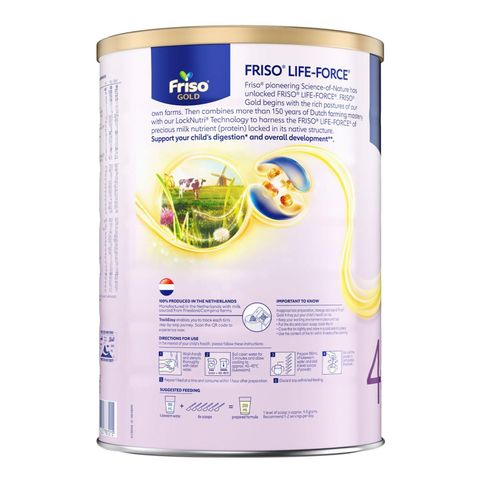 Friso Gold Stage 4 Growing-up Formula (3-6 Years) 1.8kg