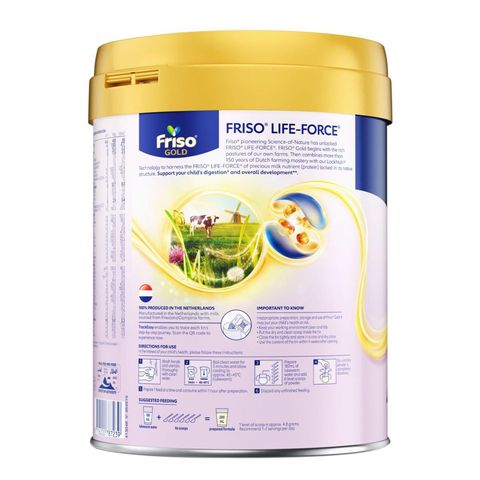 Friso Gold Stage 4 Growing-up Formula (3-6 Years) 800g